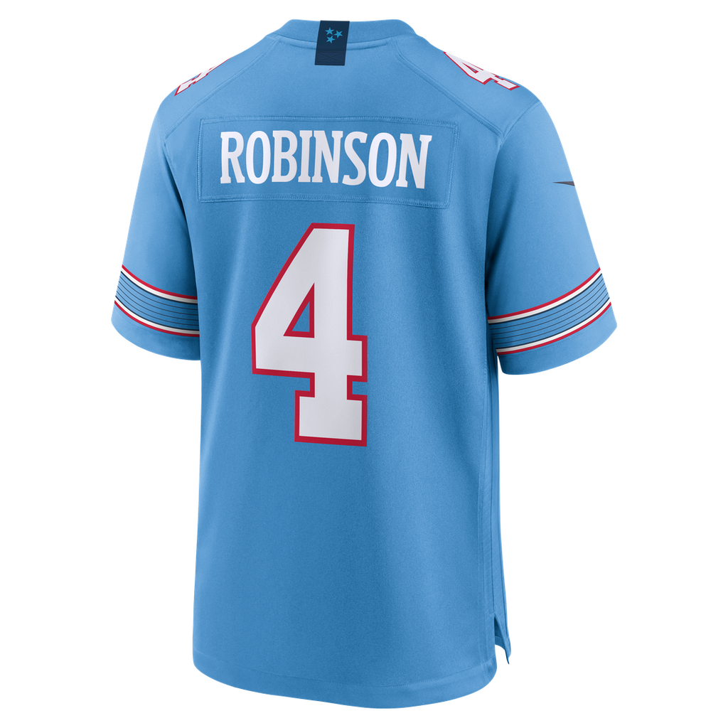 Wan'Dale Robinson Tennessee Titans Game Jersey - Light Blue
