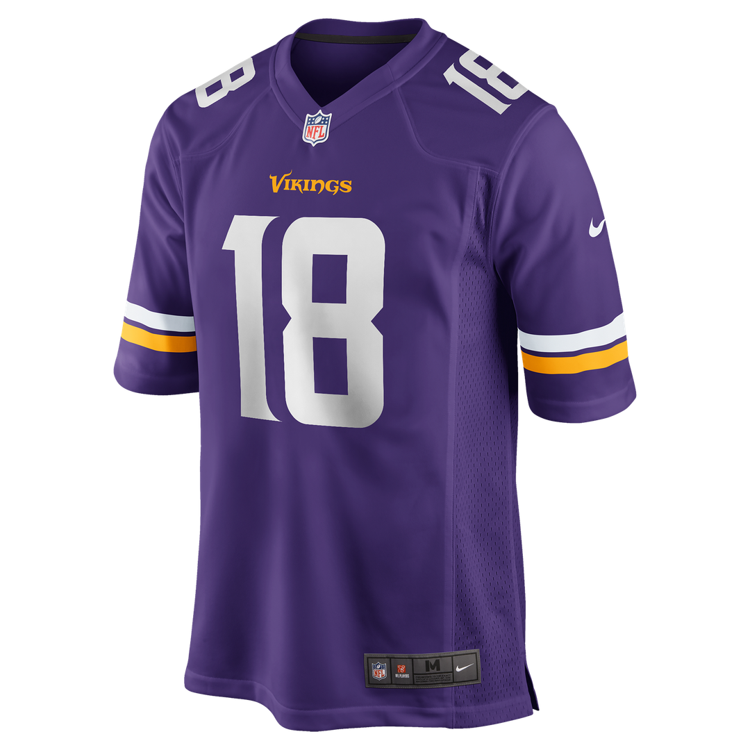 Justin Jefferson Minnesota Vikings Game Jersey - Purple