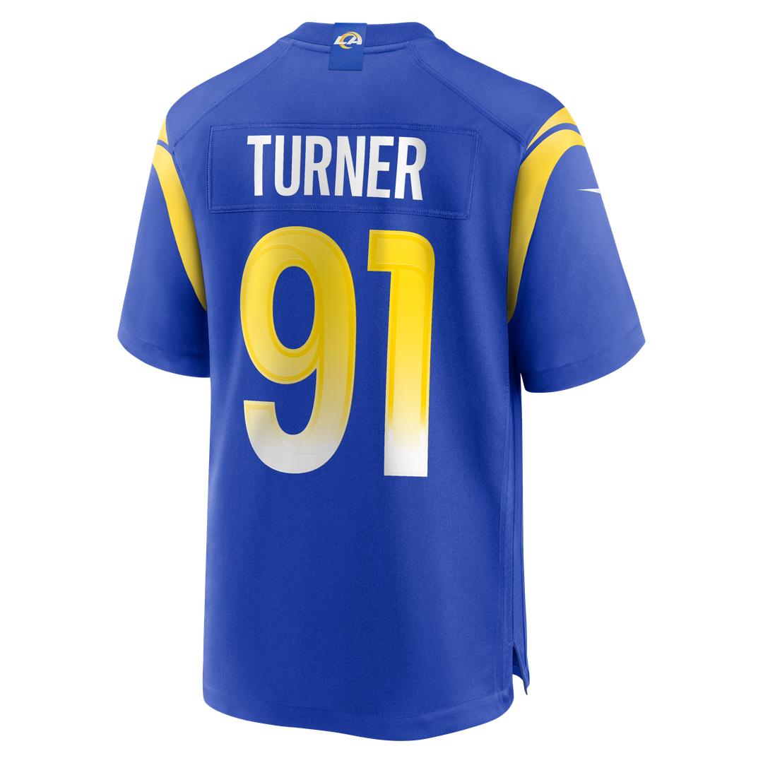 Kobie Turner Los Angeles Rams Home Game Jersey - Royal Blue