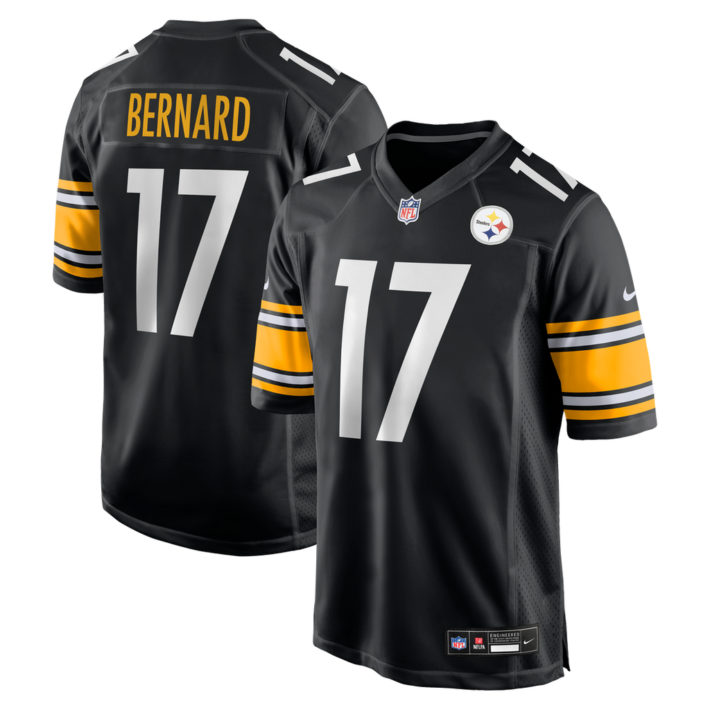 Germie Bernard Pittsburgh Steelers Game Jersey - Black