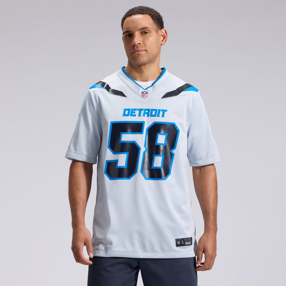 Penei Sewell Detroit Lions 2026 Rivalries Collection Game Jersey - Silver