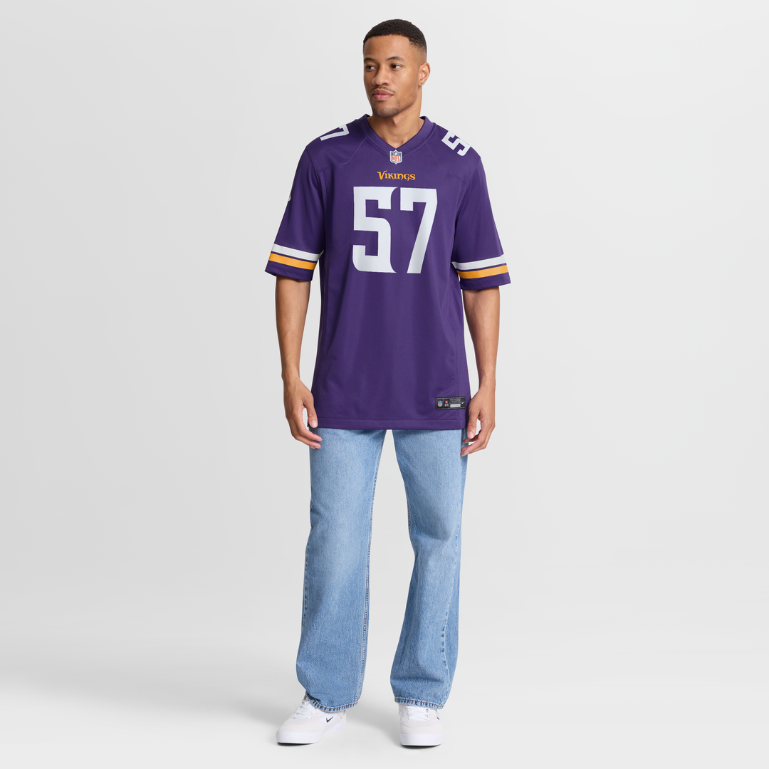 Chaz Chambliss Minnesota Vikings Game Jersey - Purple