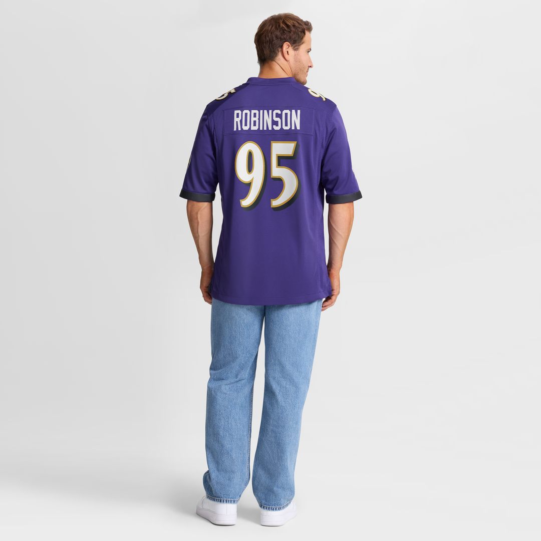 Tavius Robinson Baltimore Ravens Game Jersey - Purple