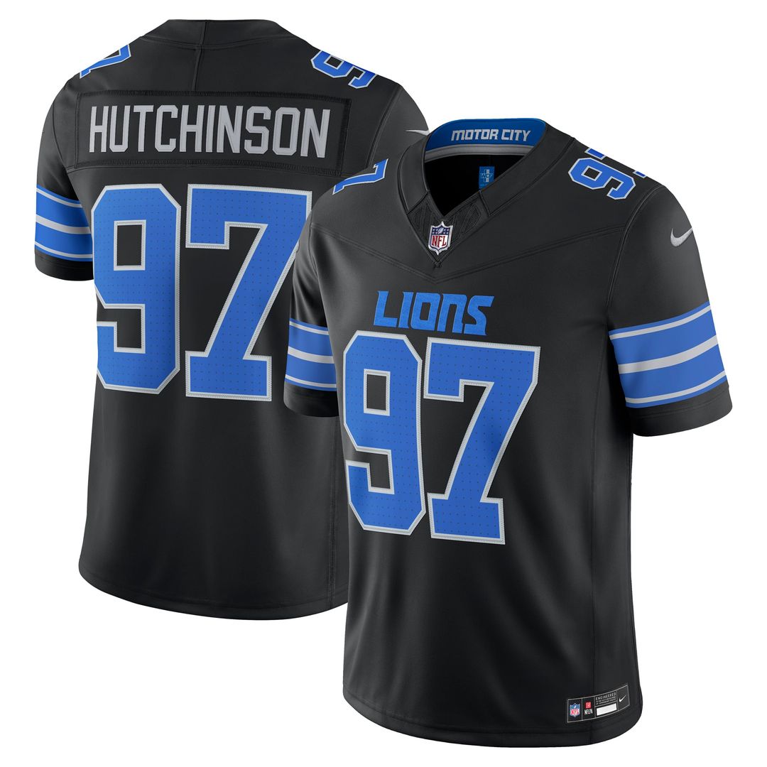Aidan Hutchinson Detroit Lions Vapor F.U.S.E. Stitched Limited Jersey - Blue