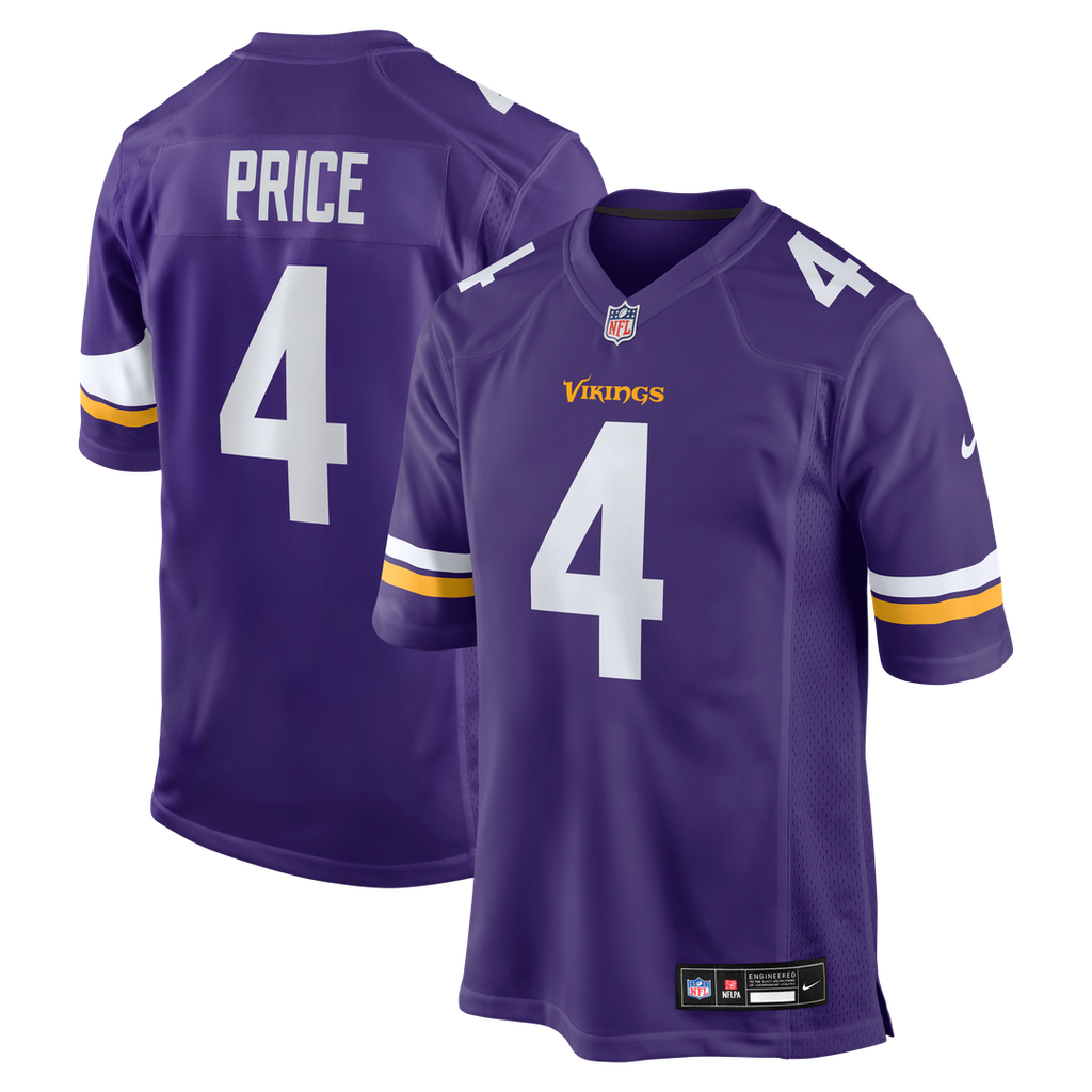 Myles Price Minnesota Vikings Game Jersey - Purple