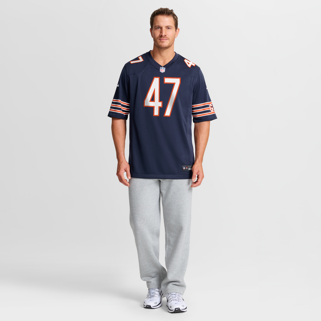 Ruben Hyppolite II Chicago Bears Game Jersey - Navy
