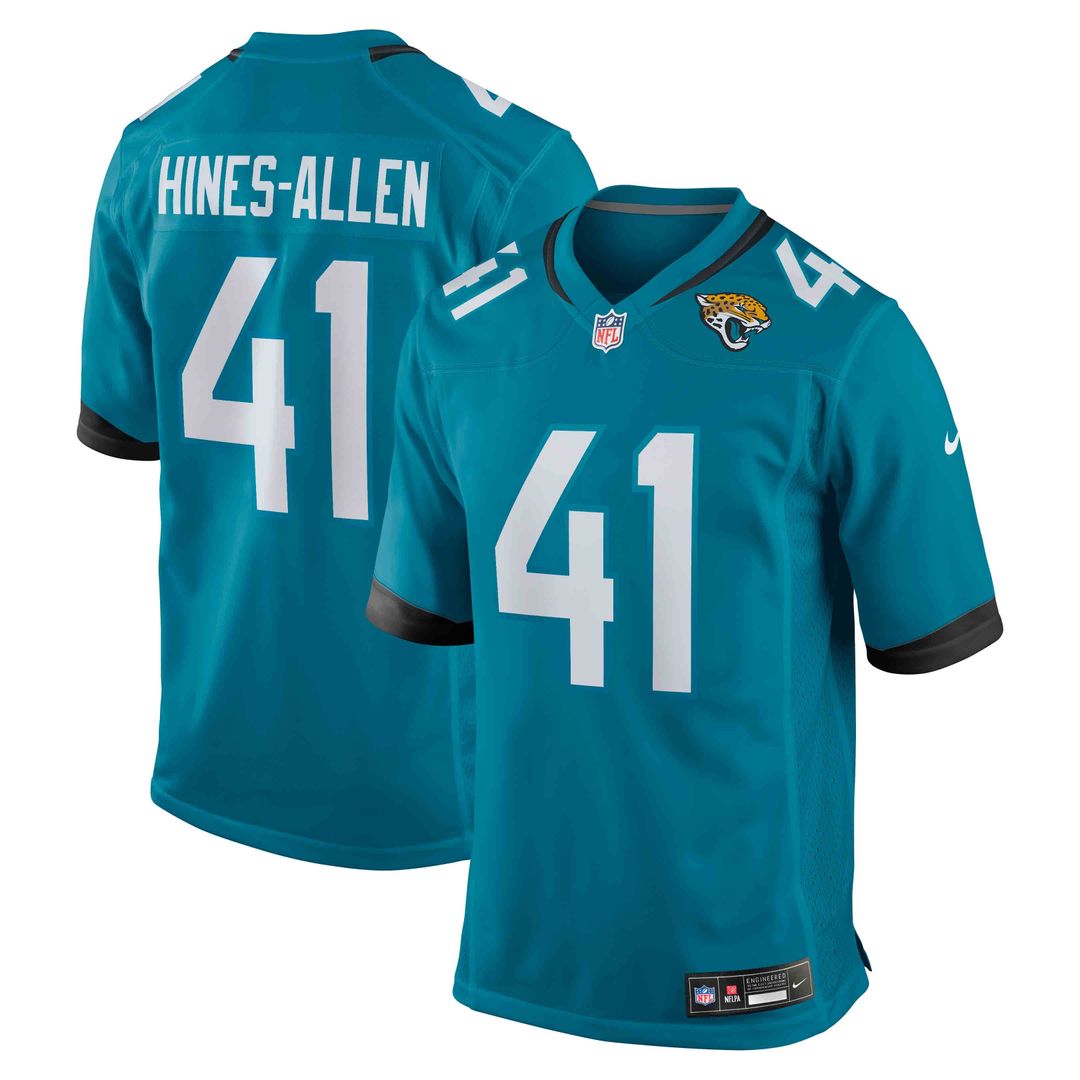 Josh Hines-Allen Jacksonville Jaguars Game Jersey - Teal