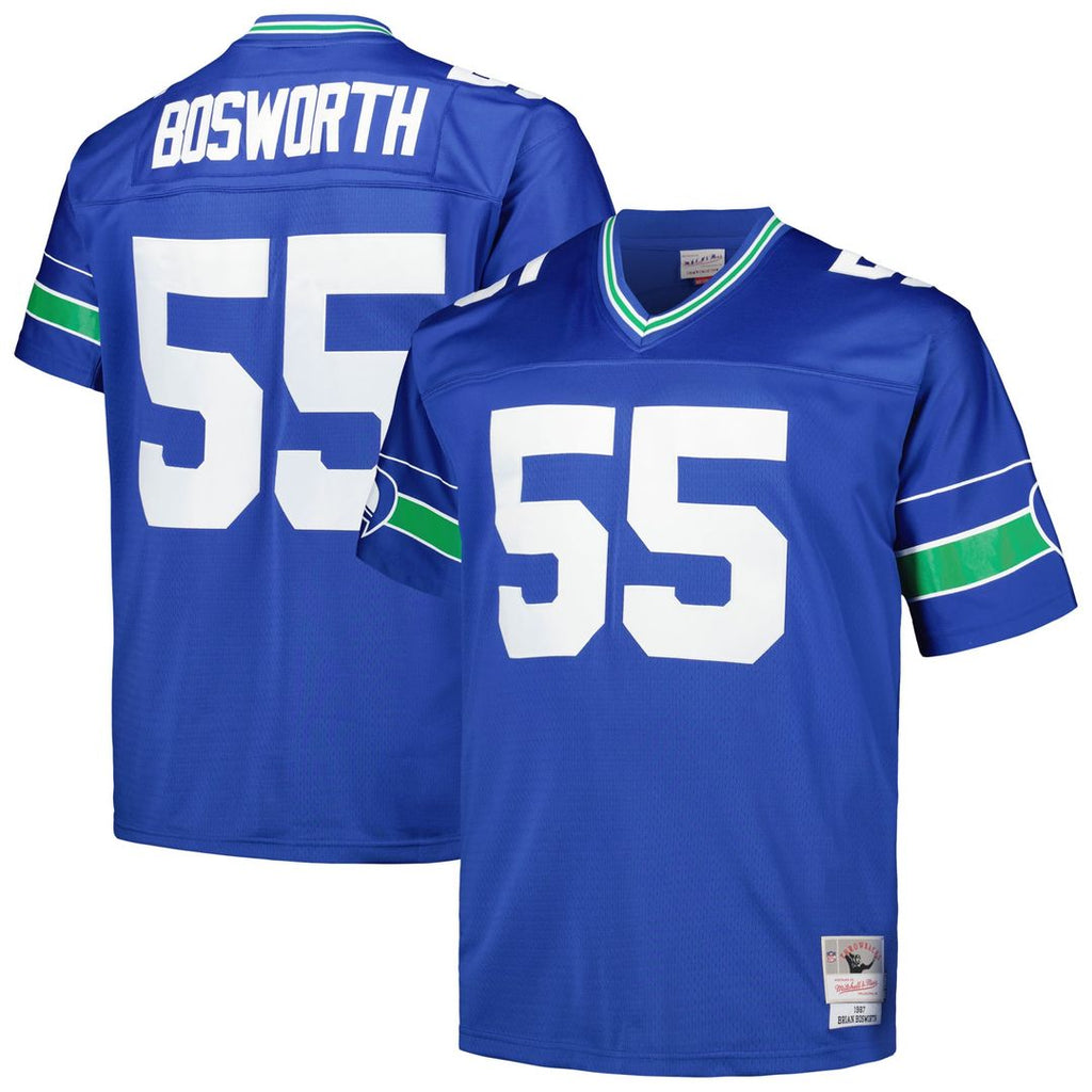 Brian Bosworth Seattle Seahawks Big & Tall 1987 Legacy Jersey - Royal Blue