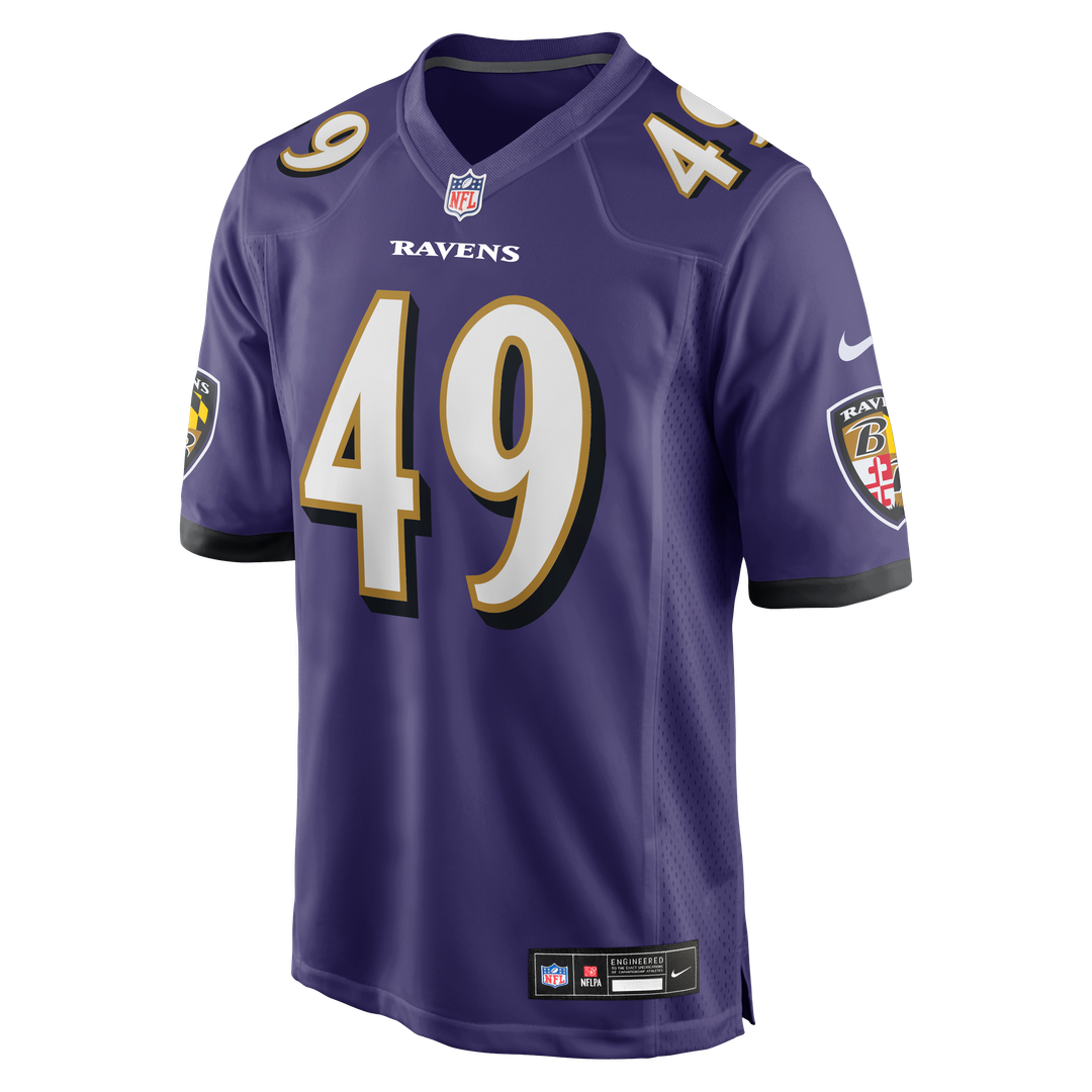 Jay Higgins IV Baltimore Ravens Game Jersey - Purple
