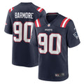 Christian Barmore New England Patriots Game Jersey - Navy