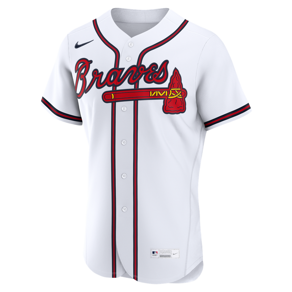 Atlanta Braves Nike White Home Authentic Custom Jersey