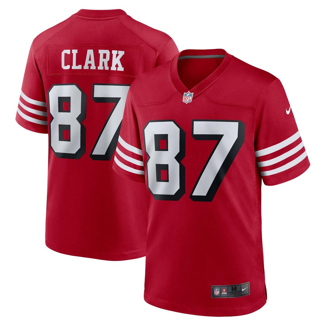 Dwight Clark San Francisco 49ers Alternate Game Jersey - Scarlet