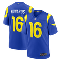 Tru Edwards Los Angeles Rams Game Jersey - Royal Blue