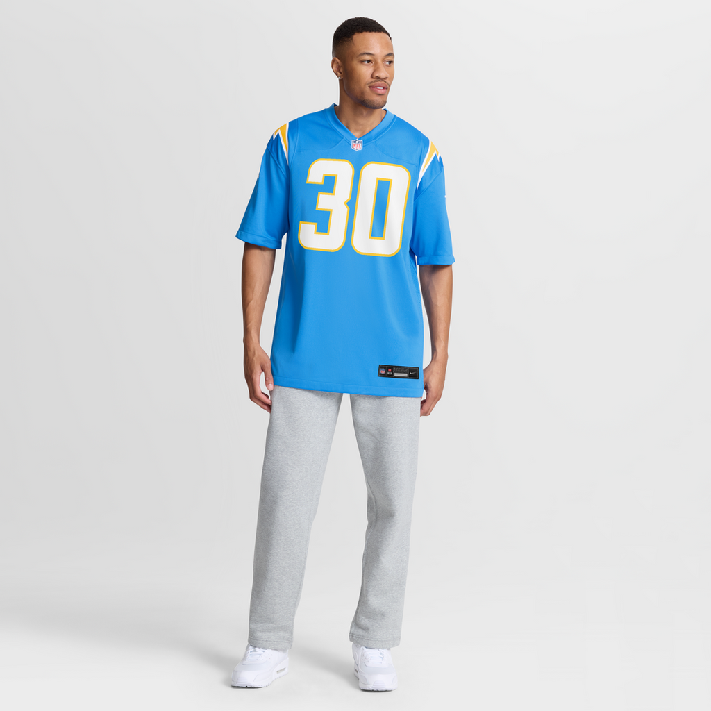 Alec Ingold Los Angeles Chargers Game Jersey - Powder Blue