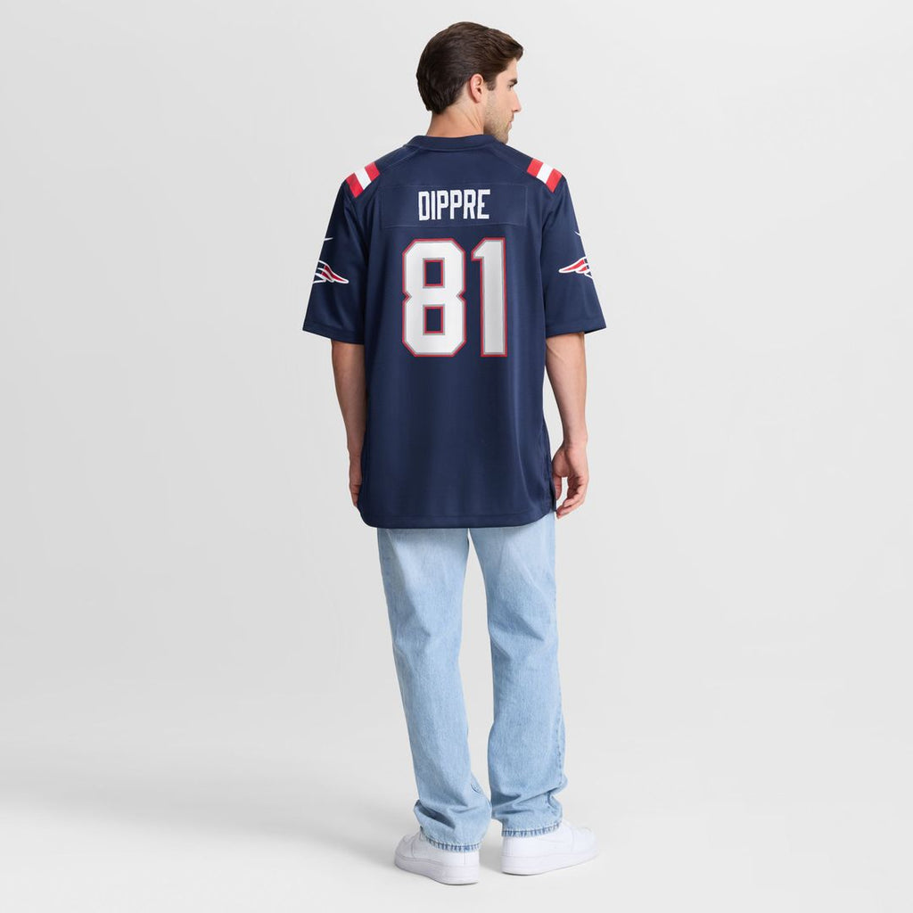 CJ Dippre New England Patriots Game Jersey - Navy