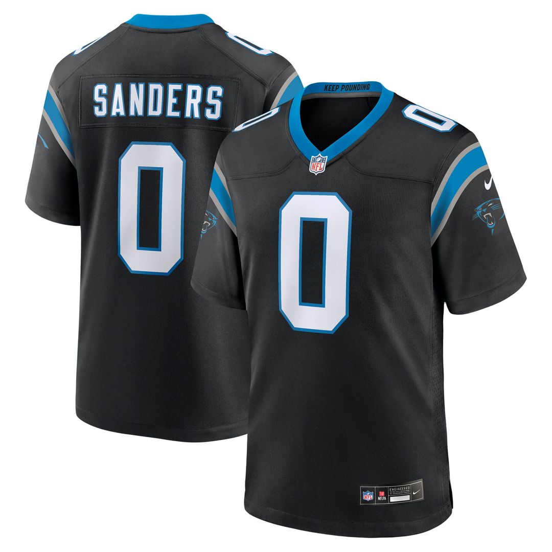 Ja'Tavion Sanders Carolina Panthers Game Jersey - Black