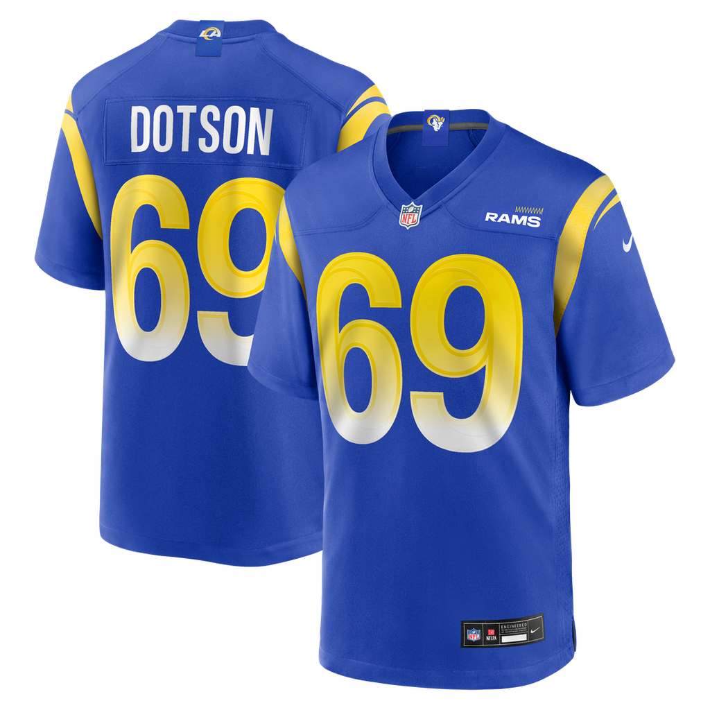 Kevin Dotson Los Angeles Rams Game Jersey - Royal Blue