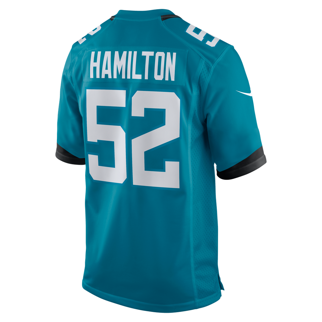 DaVon Hamilton Jacksonville Jaguars Game Jersey - Teal