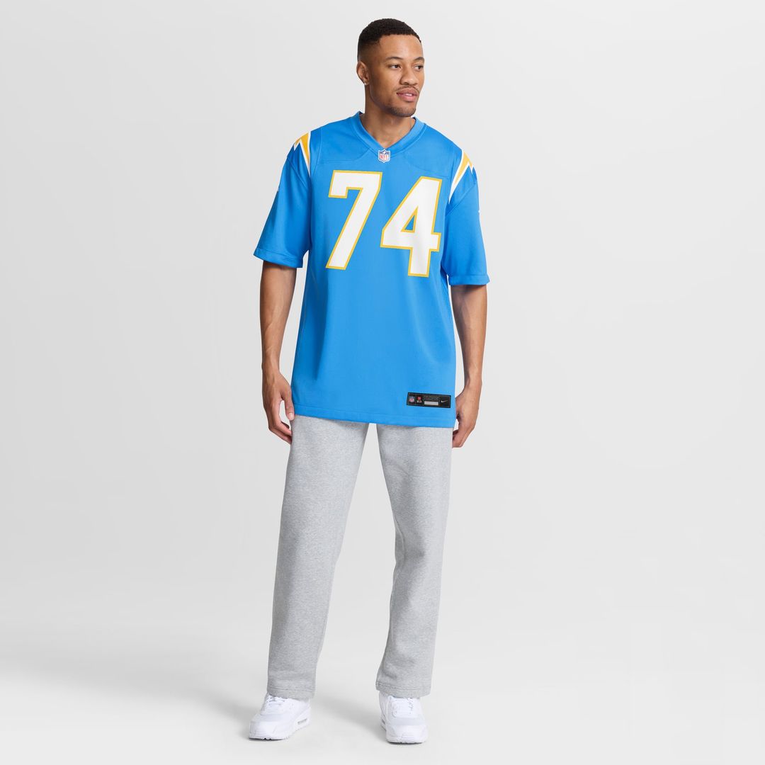 Kayode Awosika Los Angeles Chargers Game Jersey - Powder Blue