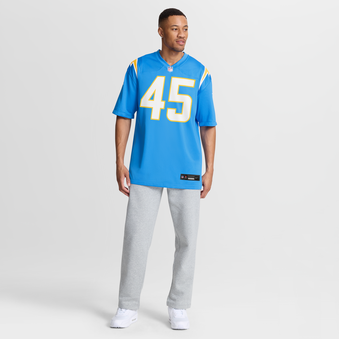 Tuli Tuipulotu Los Angeles Chargers Game Jersey - Powder Blue
