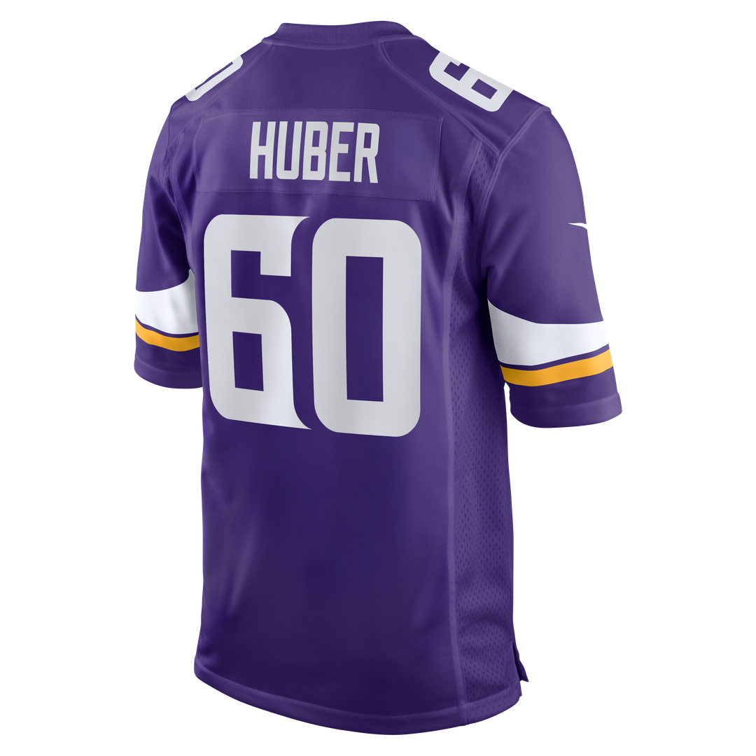 Joe Huber Minnesota Vikings Game Jersey - Purple