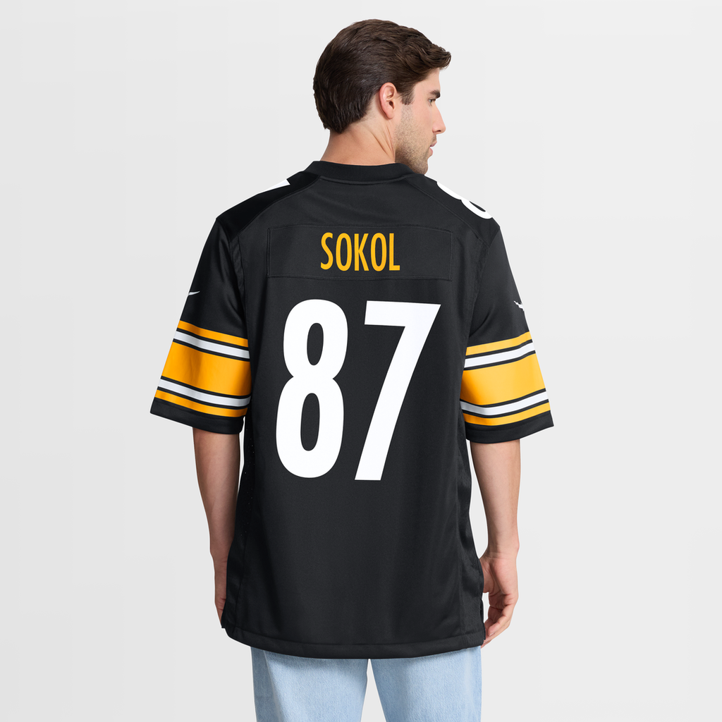Matt Sokol Pittsburgh Steelers Game Jersey - Black
