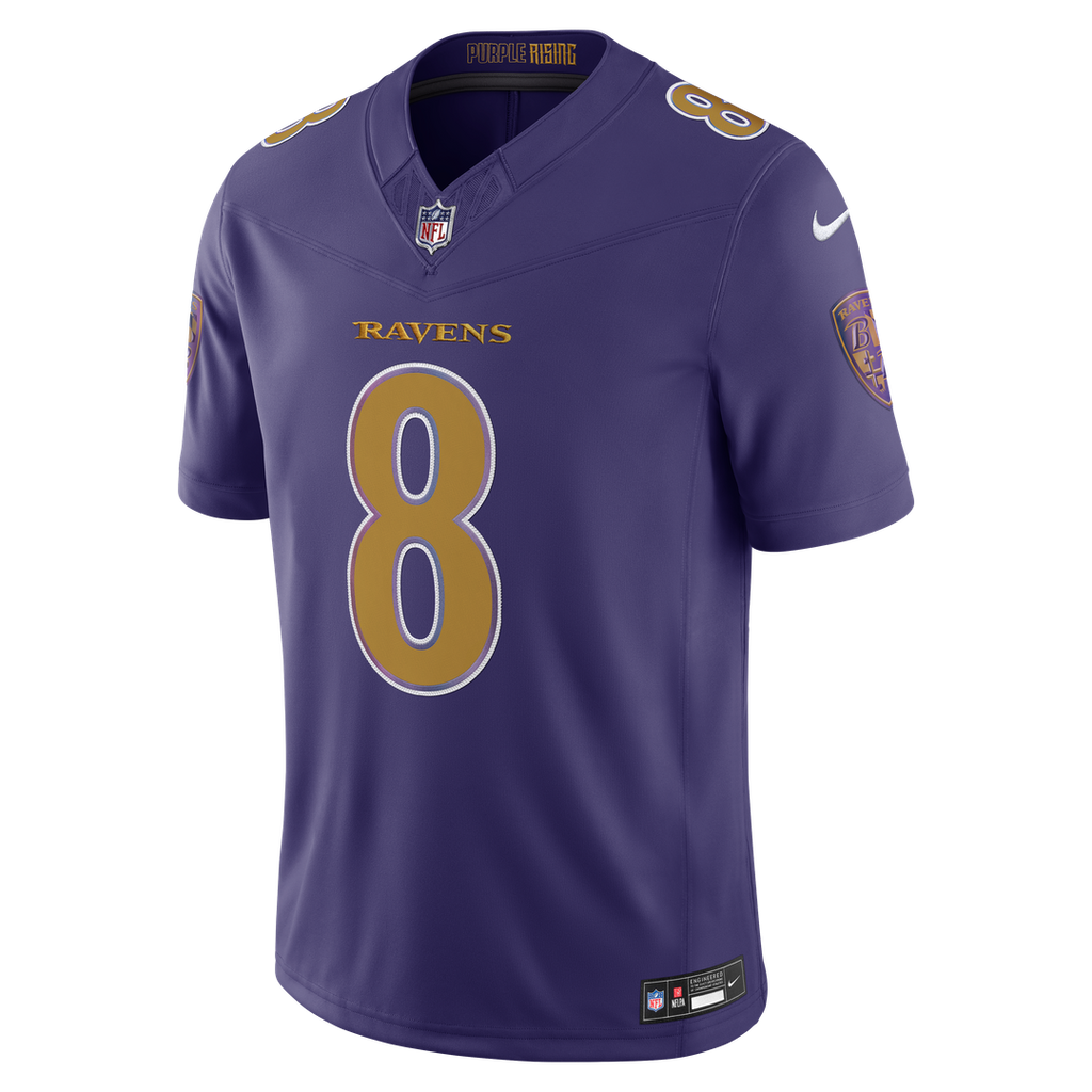 Lamar Jackson Baltimore Ravens Alternate Vapor F.U.S.E. Stitched Limited Jersey - Purple
