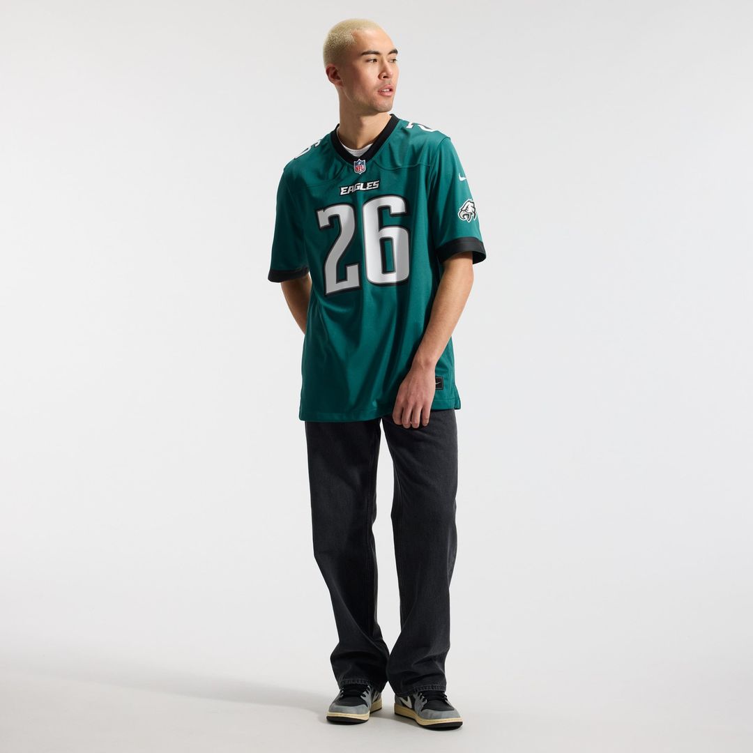 Saquon Barkley Philadelphia Eagles Game Jersey - Midnight Green