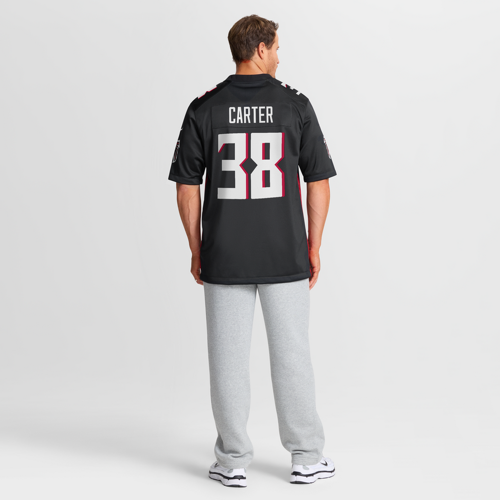Nathan Carter Atlanta Falcons Game Jersey - Black