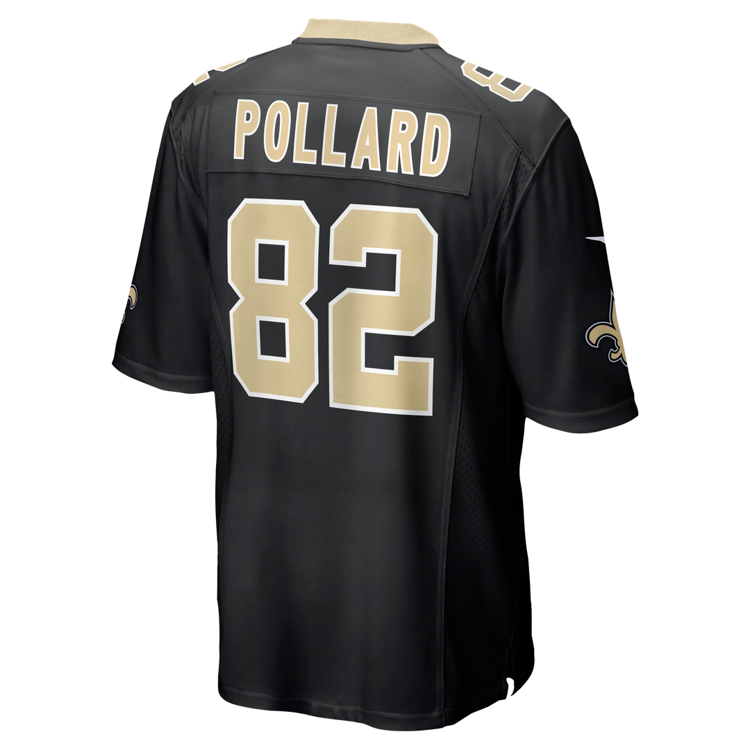 Bob Pollard New Orleans Saints Game Jersey - Black