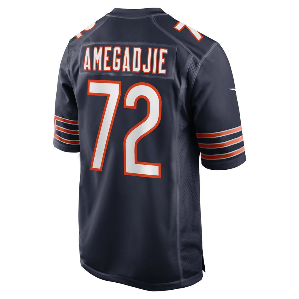 Kiran Amegadjie Chicago Bears Game Jersey - Navy
