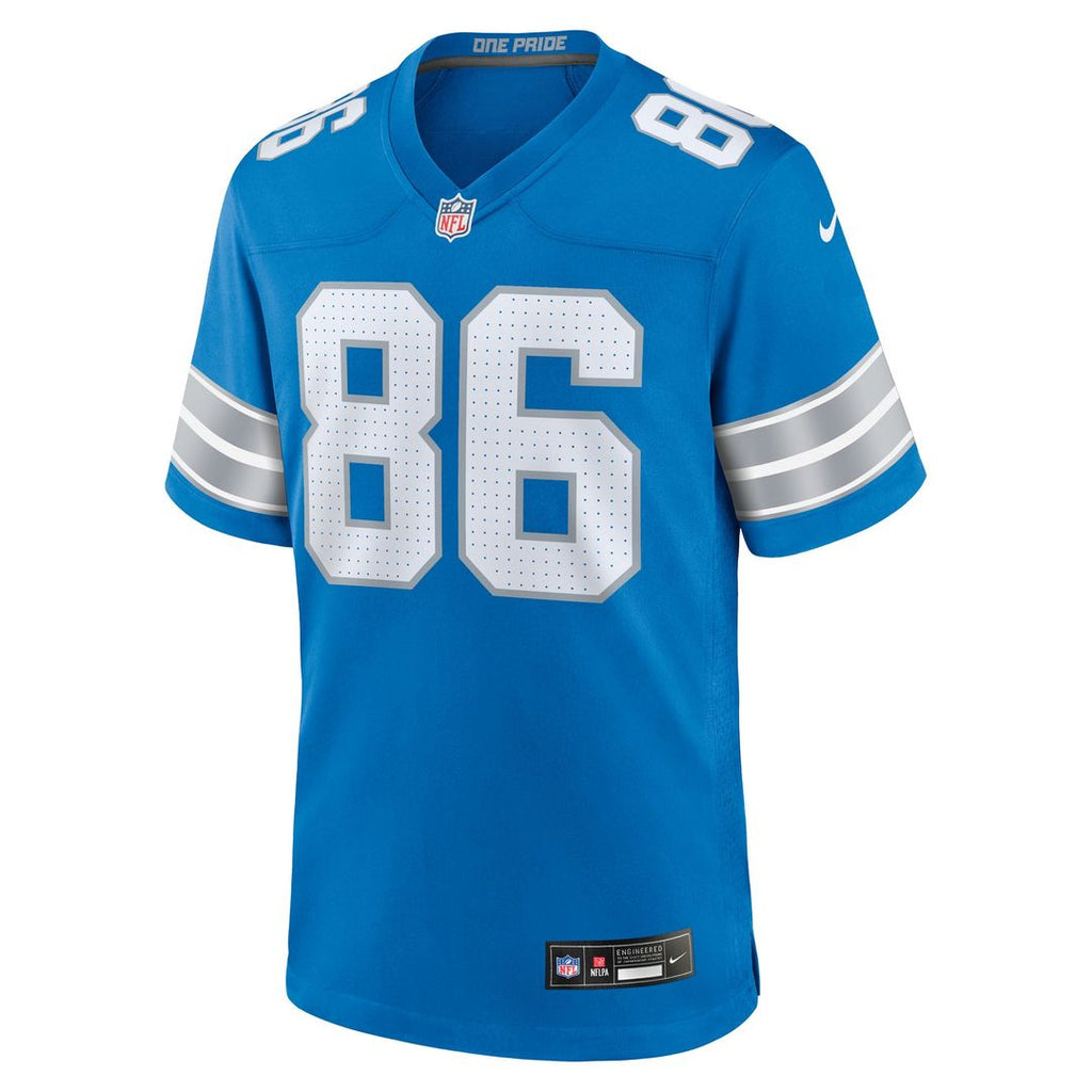 Anthony Firkser Detroit Lions Game Jersey - Blue
