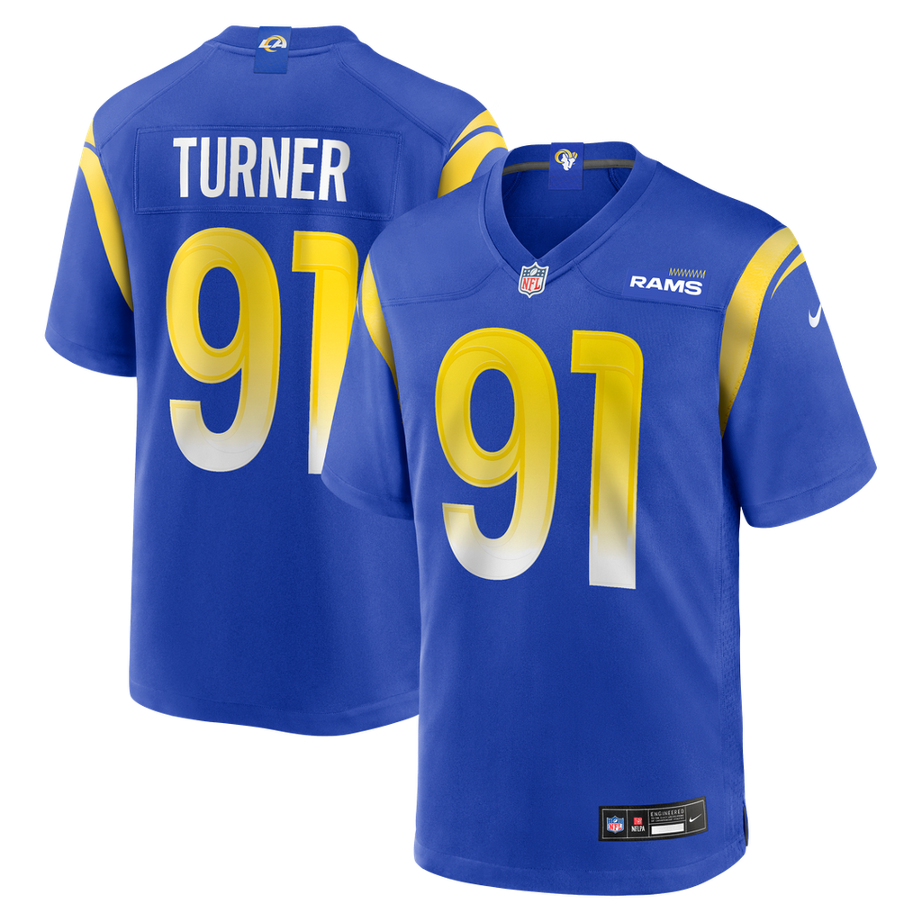 Kobie Turner Los Angeles Rams Home Game Jersey - Royal Blue
