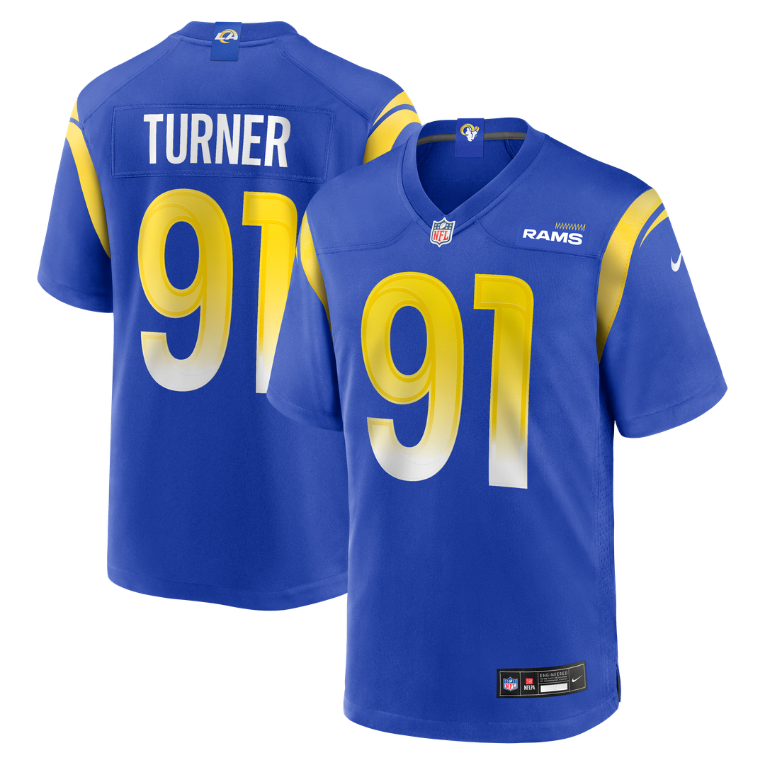 Kobie Turner Los Angeles Rams Home Game Jersey - Royal Blue
