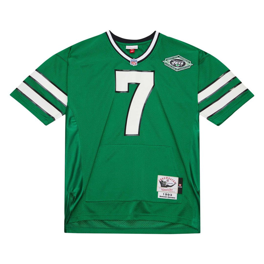 Boomer Esiason New York Jets 1993 Authentic Throwback Pocket Jersey - Kelly Green