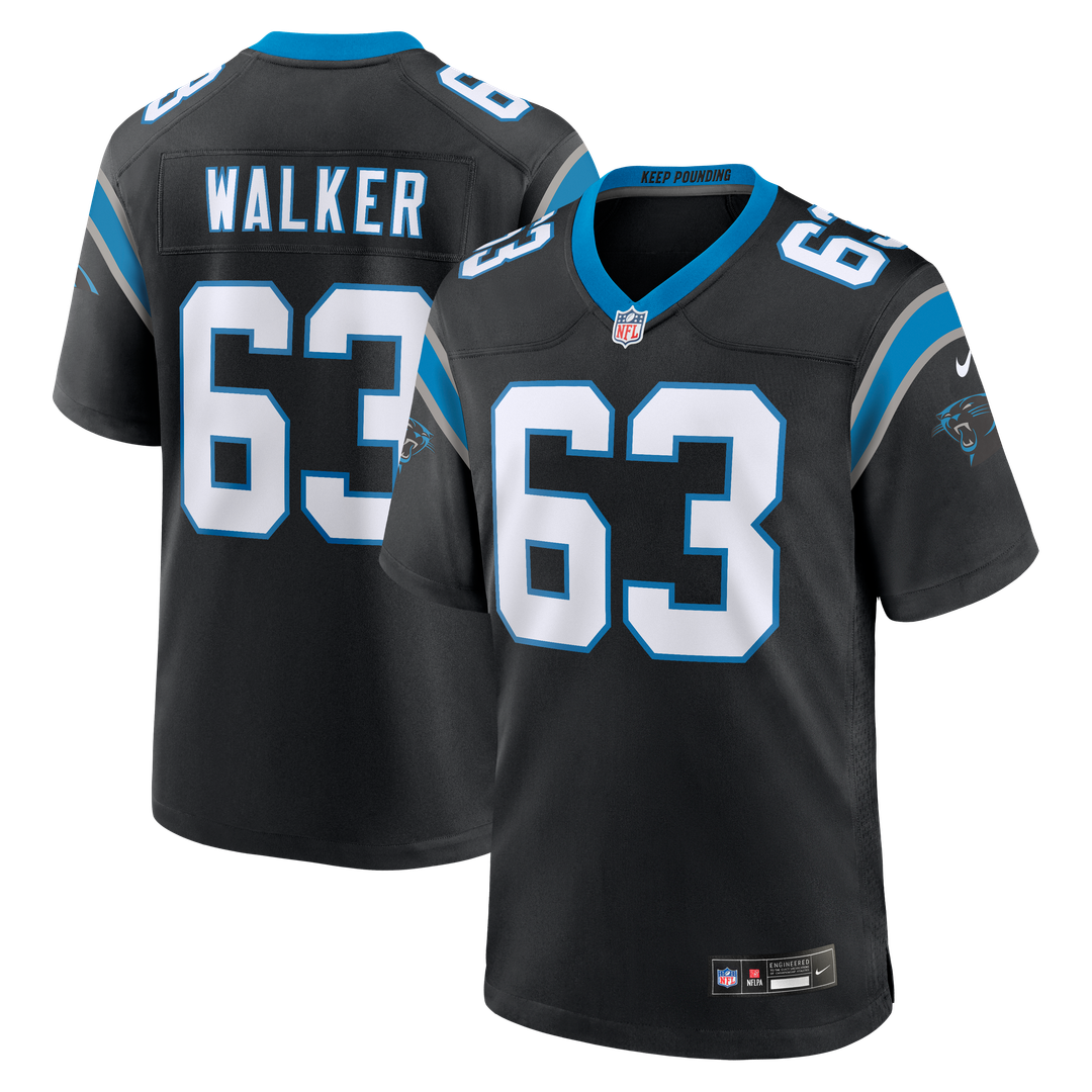 Rasheed Walker Carolina Panthers Game Jersey - Black