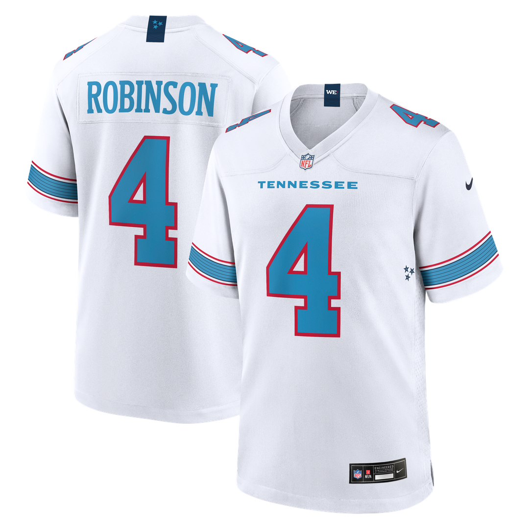 Wan'Dale Robinson Tennessee Titans Game Jersey - Light Blue