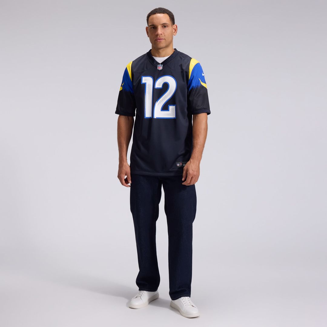 Puka Nacua Los Angeles Rams Rivalries Collection Game Jersey - Dark Blue