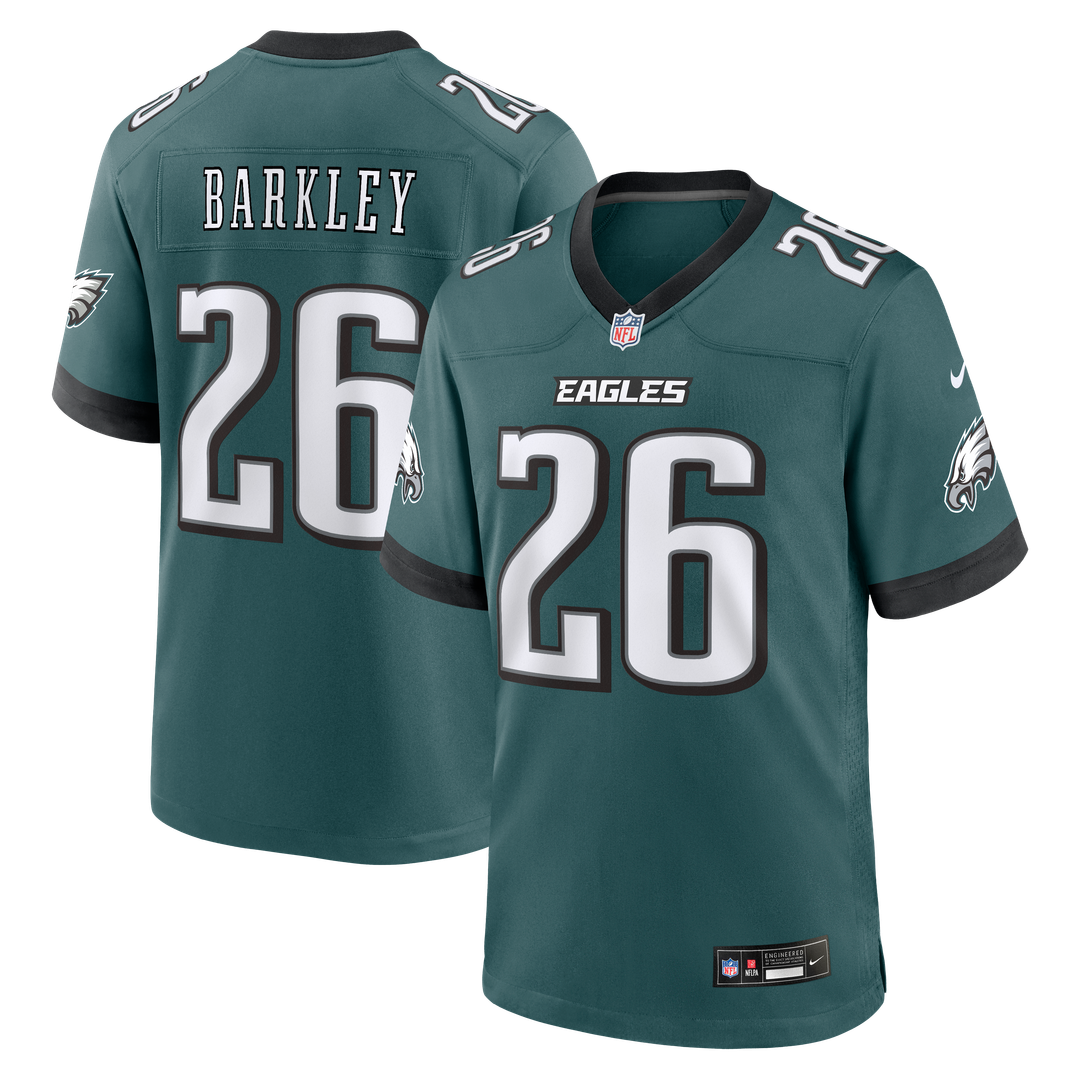 Saquon Barkley Philadelphia Eagles Game Jersey - Midnight Green