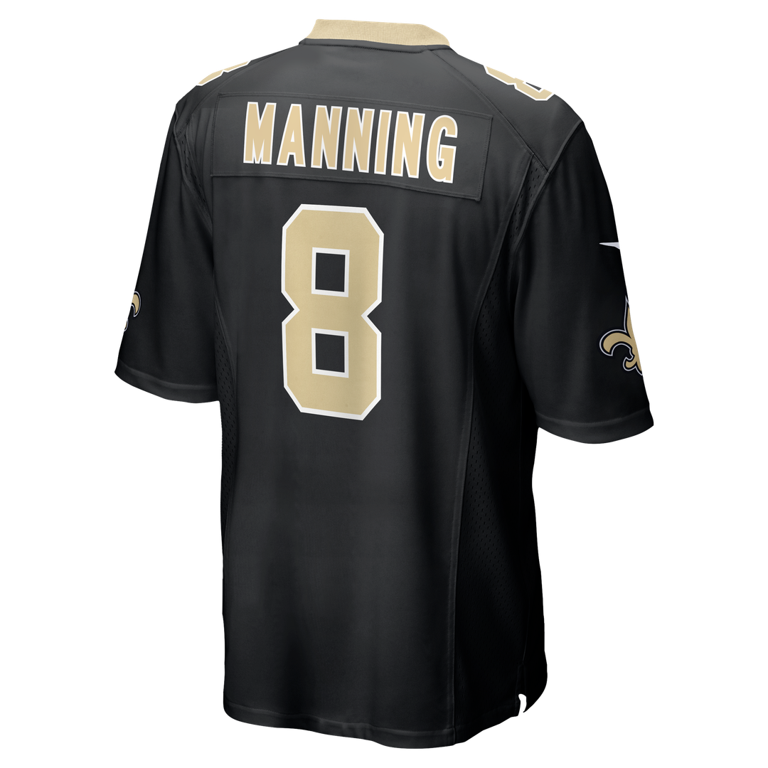 Archie Manning New Orleans Saints Game Jersey - Black