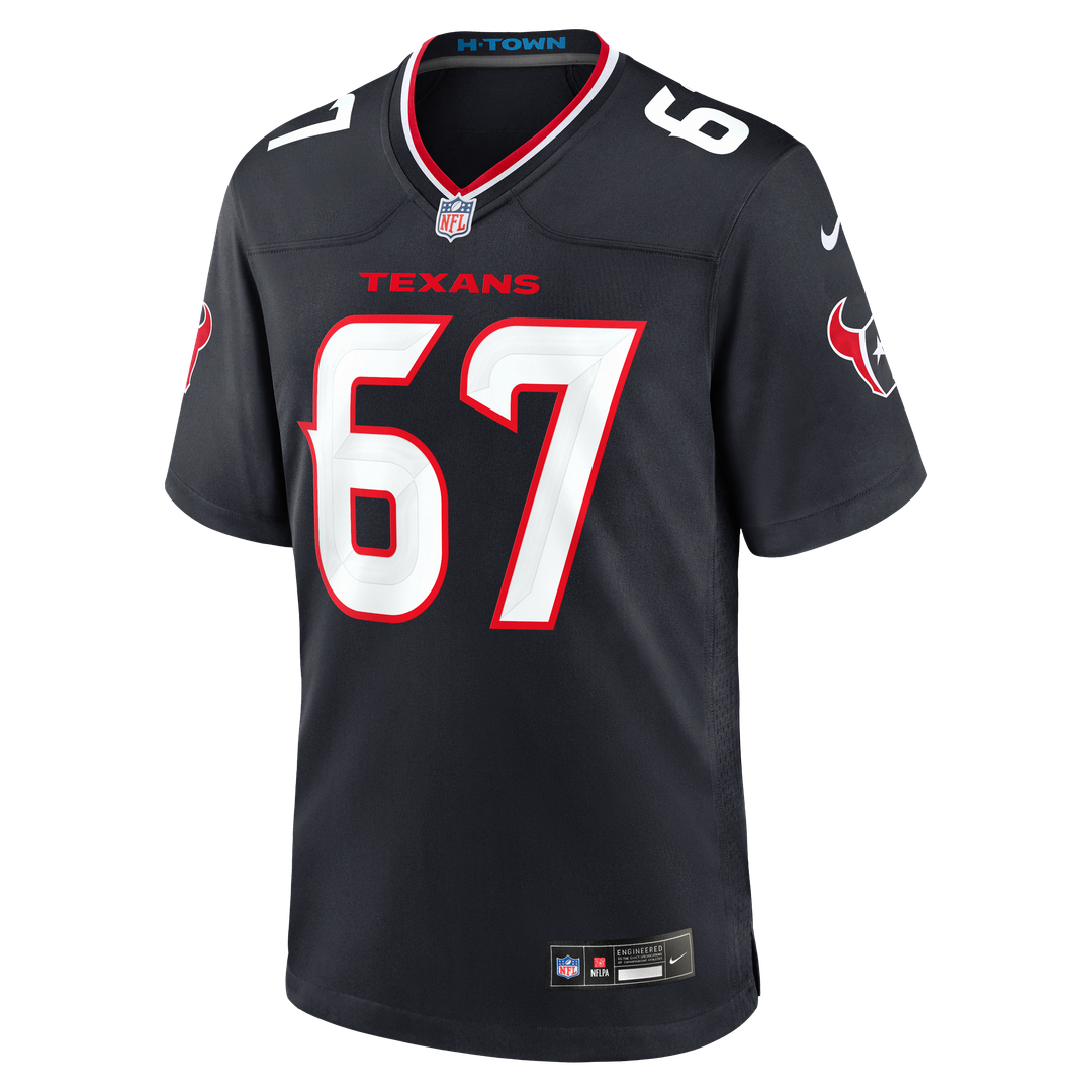 Evan Brown Houston Texans Game Jersey - Navy