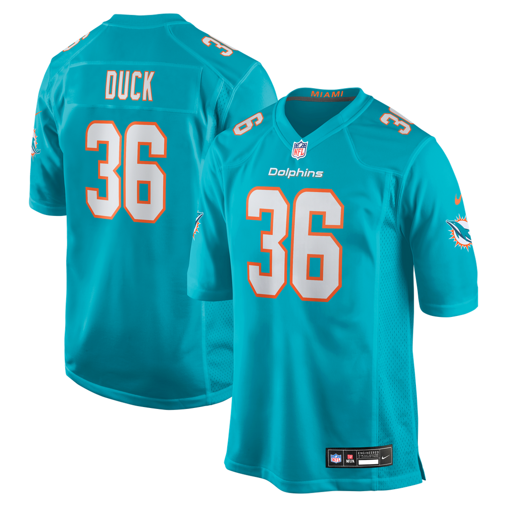 Storm Duck Miami Dolphins Game Jersey - Aqua