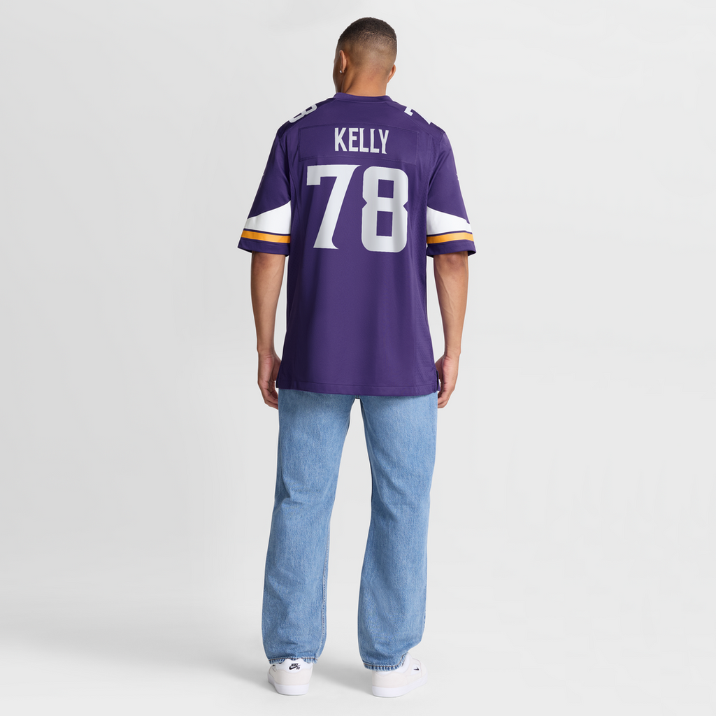 Ryan Kelly Minnesota Vikings Game Jersey - Purple