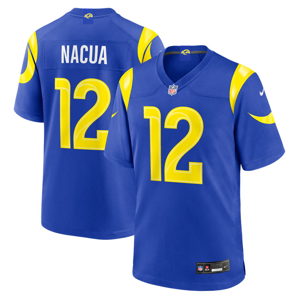 Puka Nacua Los Angeles Rams Game Jersey - Royal Blue