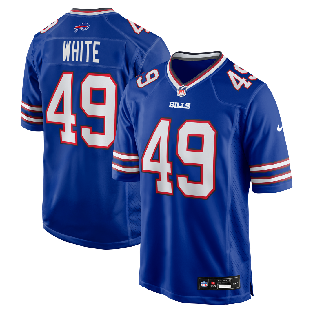DaShaun White Buffalo Bills Game Jersey - Royal Blue