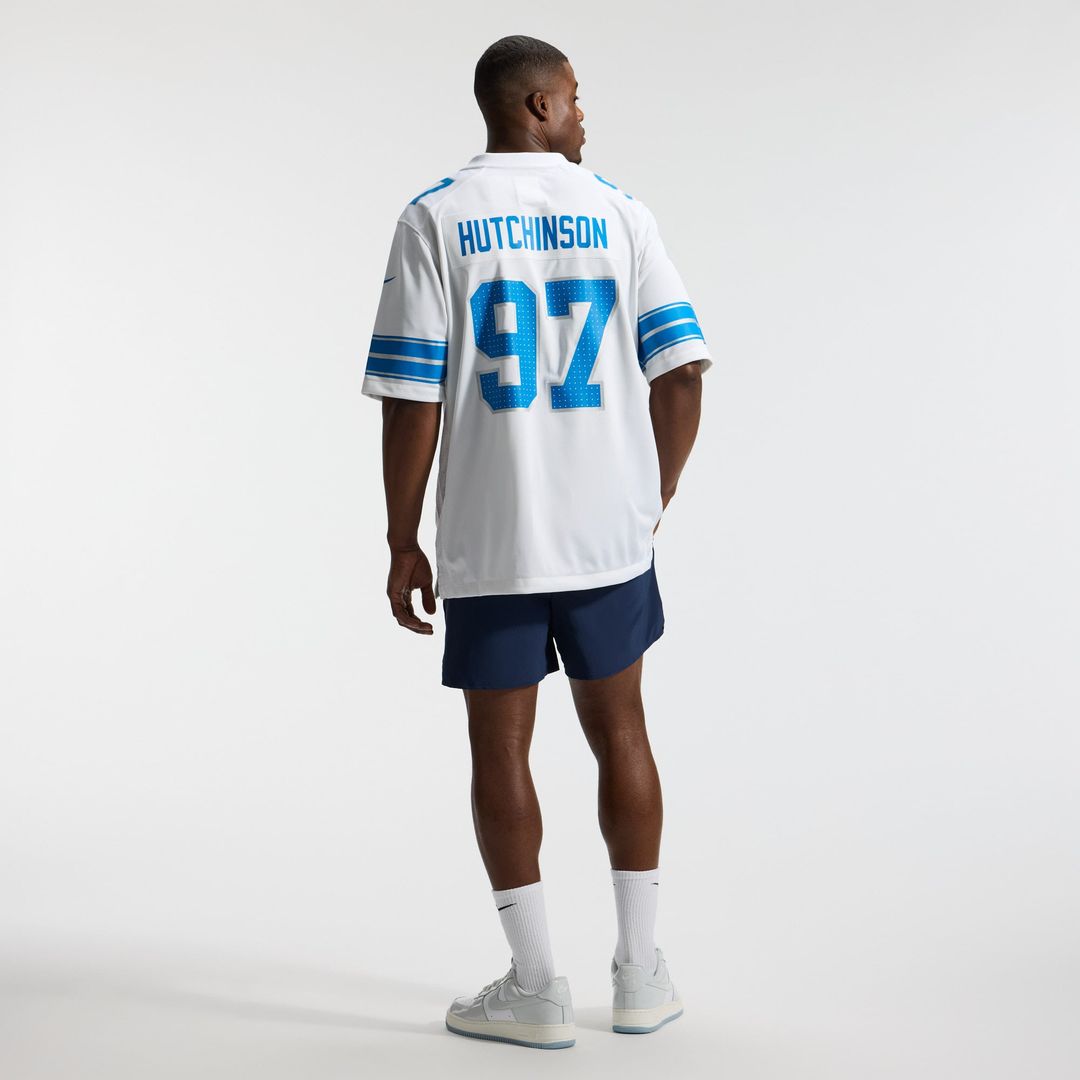 Aidan Hutchinson Detroit Lions Game Jersey - Blue