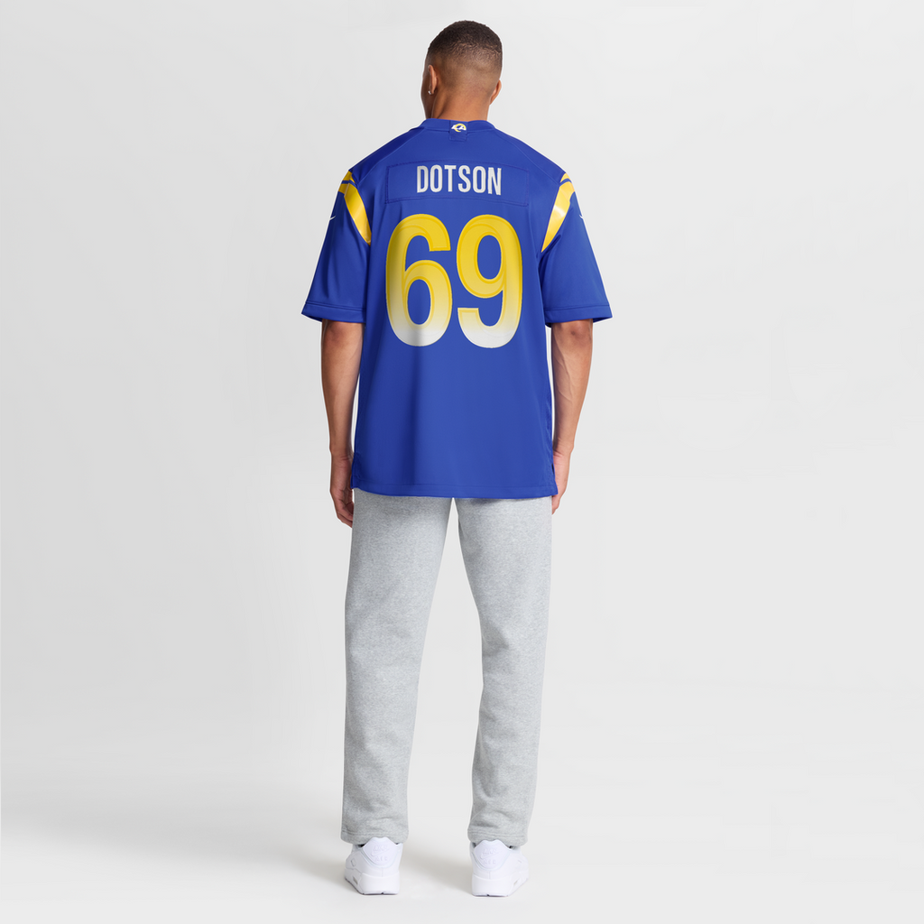 Kevin Dotson Los Angeles Rams Game Jersey - Royal Blue
