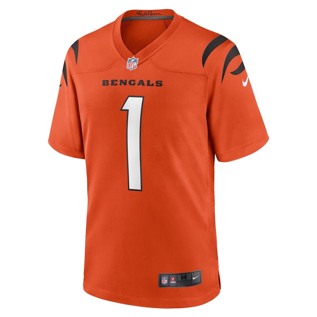 Ja'Marr Chase Cincinnati Bengals Game Jersey - Black