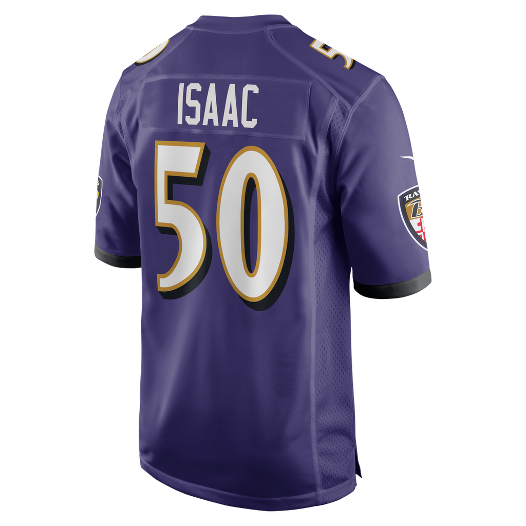 Adisa Isaac Baltimore Ravens Game Jersey - Purple