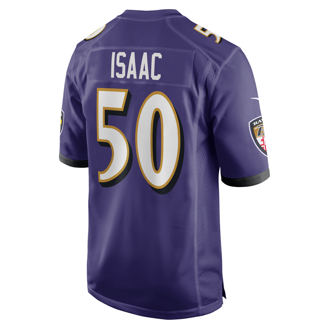 Adisa Isaac Baltimore Ravens Game Jersey - Purple